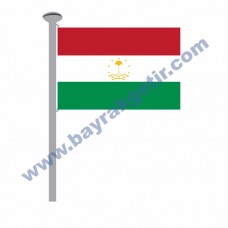 TACİKİSTAN GÖNDER BAYRAK 50x75 ( EBAT SEÇİNİZ )